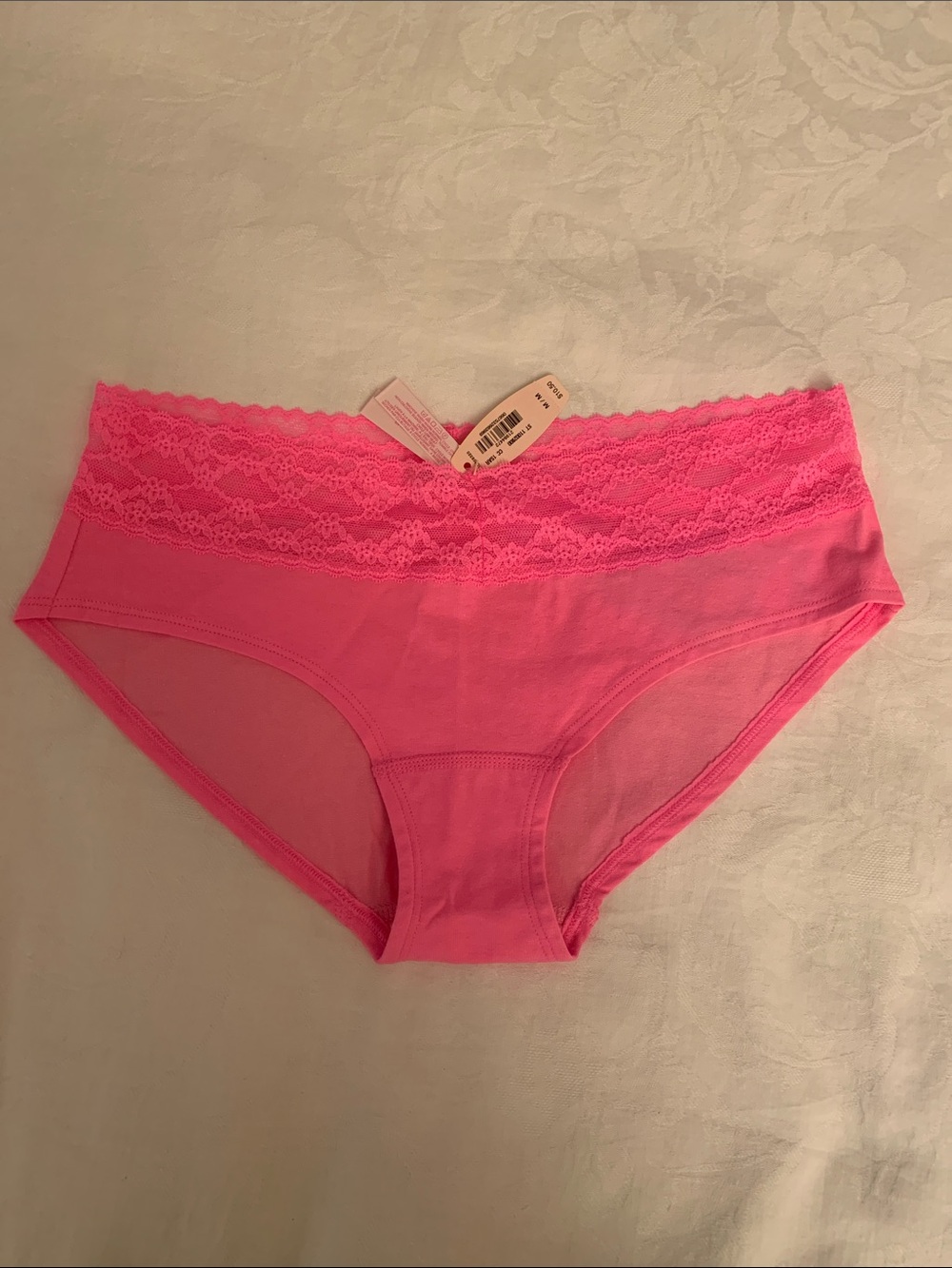 Victoria’s Secret Lace-Waist Bikini Panty - Hot Pink